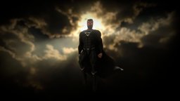 The False God (Evil Superman) dc, superman, dccomics, dcuniverse, supermanblacksuit, substancepainter, blender, snydercut, snyderverse, supermanclassic, supermancomics