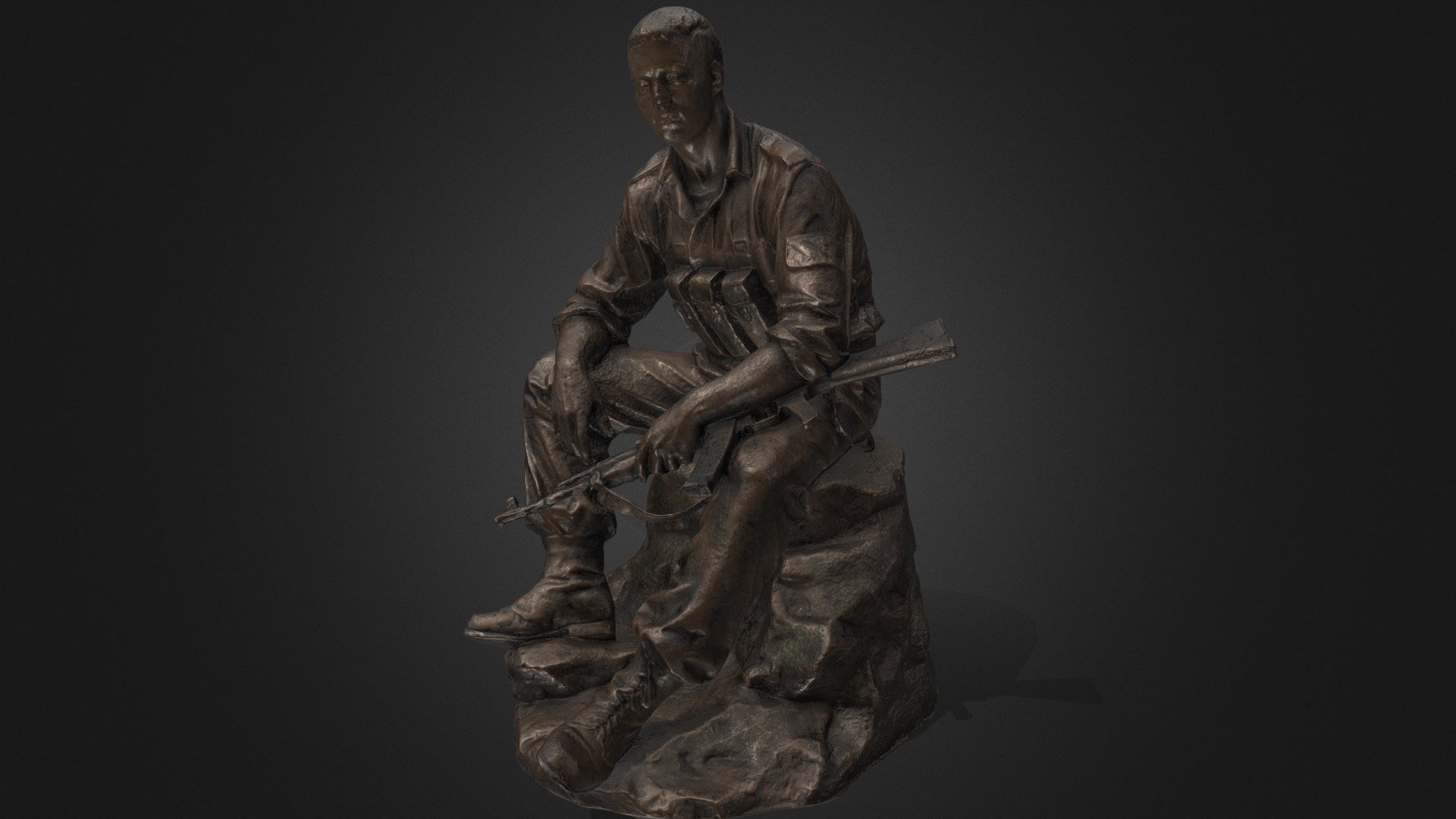 Monument to Russian soldier - 3D model by Denis (@udmurtt) 3d model