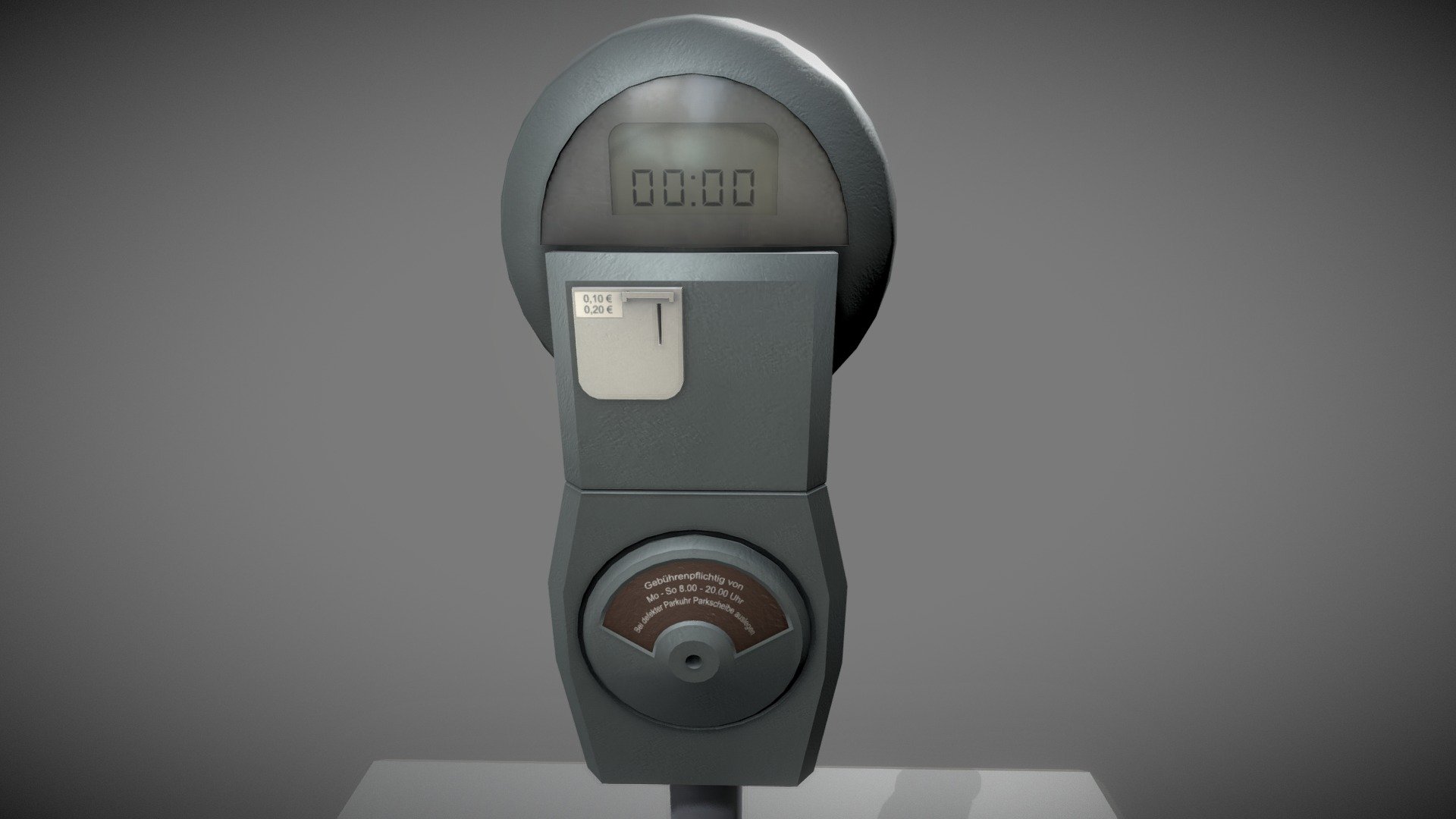 A simple German parking meter.


Eine einfache Parkuhr.









Modeled and textured by 3DHaupt in Blender-3D - Parking meter / Parkuhr - Buy Royalty Free 3D model by VIS-All-3D (@VIS-All) 3d model