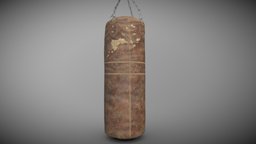 Boxing Bag leather, props-assets, substancepainter, substance, 3dsmax, zbrush, boxing-bag