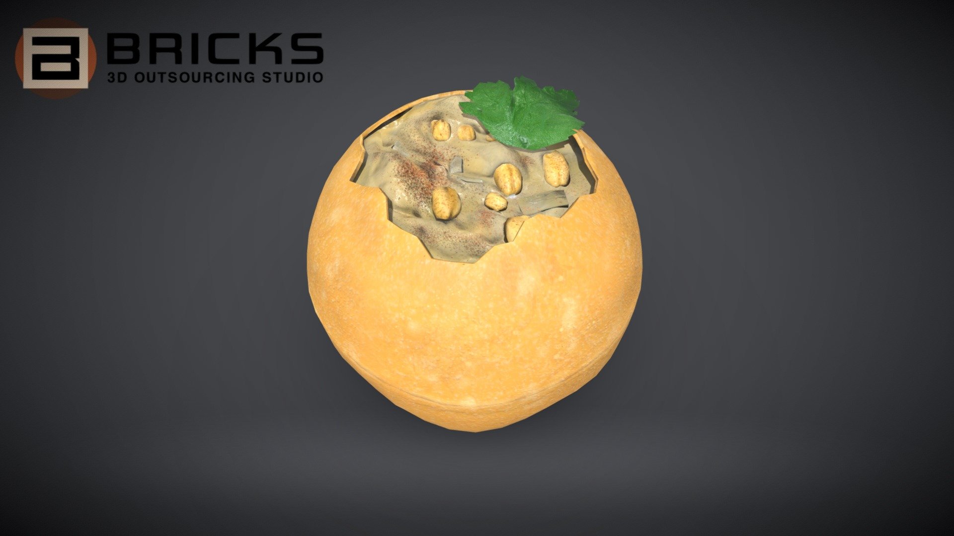 PBR Food Asset:
PaniPuri
Polycount: 2169
Vertex count: 1119
Texture Size: 2048px x 2048px
Normal: OpenGL

If you need any adjust in file please contact us: team@bricks3dstudio.com

Hire us: tringuyen@bricks3dstudio.com
Here is us: https://www.bricks3dstudio.com/
        https://www.artstation.com/bricksstudio
        https://www.facebook.com/Bricks3dstudio/
        https://www.linkedin.com/in/bricks-studio-b10462252/ - PaniPuri - Buy Royalty Free 3D model by Bricks Studio (@bricks3dstudio) 3d model