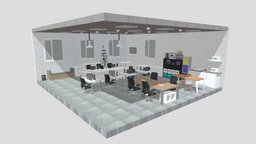 Office office, furniture, table, furnishing, house, interior