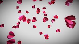 HEART SHAPE heart, valentine, love, wireframe, array, romantic, heart-shaped, art, lowpoly