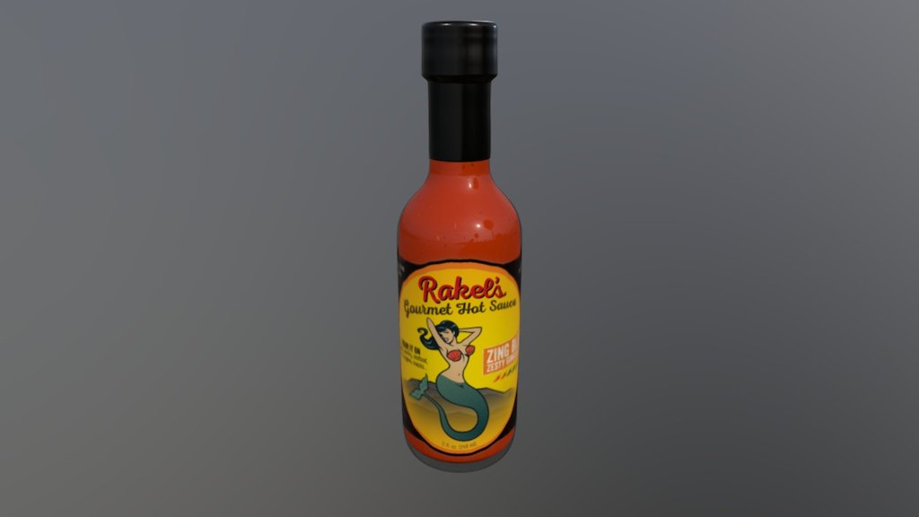 Rakel's Gourmet Hot Sauce Zing Bling - 3D model by Rakel's Gourmet Hot Sauce (@rakels) 3d model