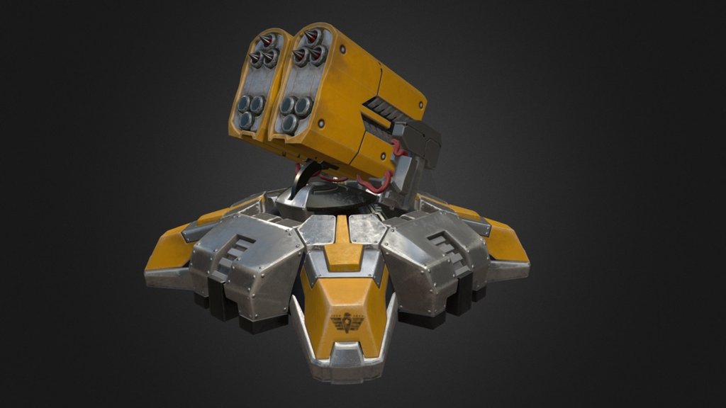 Made it for fun of course :) based by this concept http://sc4v3ng3r.deviantart.com/art/Extra-Turret-Montage-397848035 - RL-TRR0095213 HP - 3D model by Kerem Pehlivanoglu (@kerempehlivanoglu) 3d model