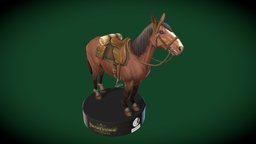 Pathfinder: Kingmaker (2017). Horse game-art, pathfinder, game-model, low-poly-model, low_poly, low-poly, gameart, horse, kingmaker