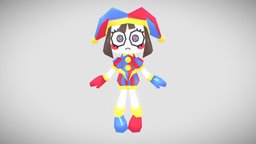 Pomni cute, psx, ps1, lowpolycharacter, low-poly-art, low-poly-blender, blender, lowpoly, blender3d, ps1-graphics, ps1model, ps1-style, psxcharacter, psx-graphics, ps1-character, ps1-blender, ps1aesthetic, theamazingdigitalcircus, digitalcircus, pomni, pomni-ps1, pomni-lowpoly, pomni-psx, theamazingdigitalcircuspomni