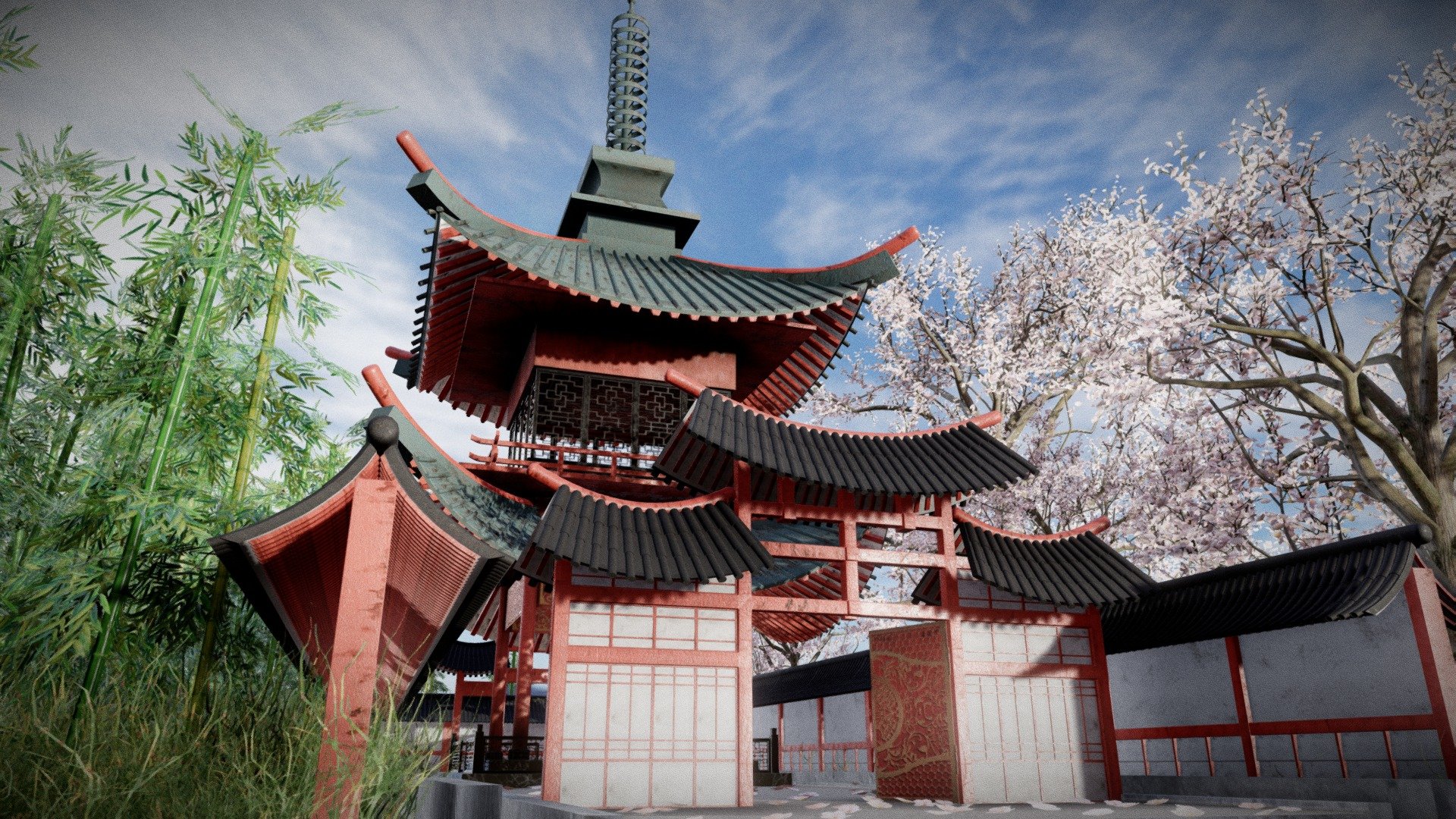 Pagoda Structure Scene with 2k and 4k textures.


All the textures are included in the additional Files.
FBX file also included for all the models.some are packed in collection and some are seperated.

Additional Files included in this pack:-
* Japanese Lanterns 
* Torri Gate Variations
* Bamboo Tree
* Low-poly Cherry Blossoms
* Modular Wall
* 

This Collection Consist of the Following Seperate Packs:
Pagoda Structures Collection Click Here
Torii Gate With Vines/Ivy Click Here
Grass pack is free you can download it form the following link:
Free Grass Pack Click Here - Pagoda Structure Scene - Buy Royalty Free 3D model by Nicholas-3D (@Nicholas01) 3d model