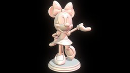 Minnie Mouse 3D print rat, mouse, mickey, anthro, disney, print, furry, walt, minnie, animal, male
