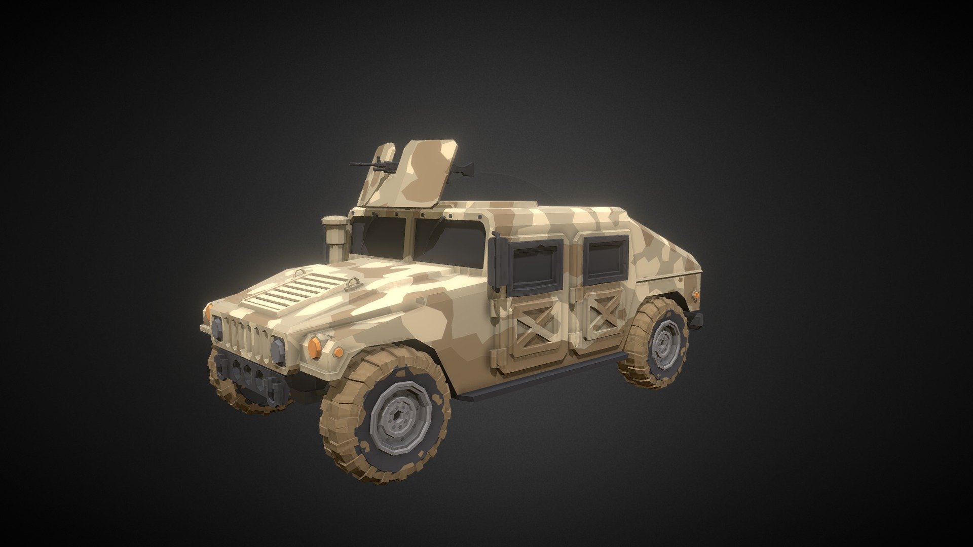 Hello World!

Armored Car is the first model from the global Military Low Poly Pack
It is perfect for complementing your game projects in any genre 3d model