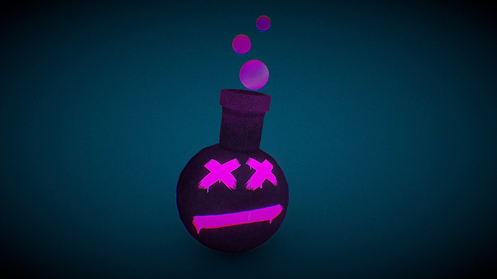 Handpainted pink cartoon potion
Made on Autodesk 3ds Max and painted on Adobe Substance Painter, this is my first 3d model entirely made by me :D.

Made for a university project 3d model