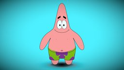Patrick Star Toon spongebob, outline, bobesponja, patricioestrella, toonshader, spongebobsquarepants, patrick-star