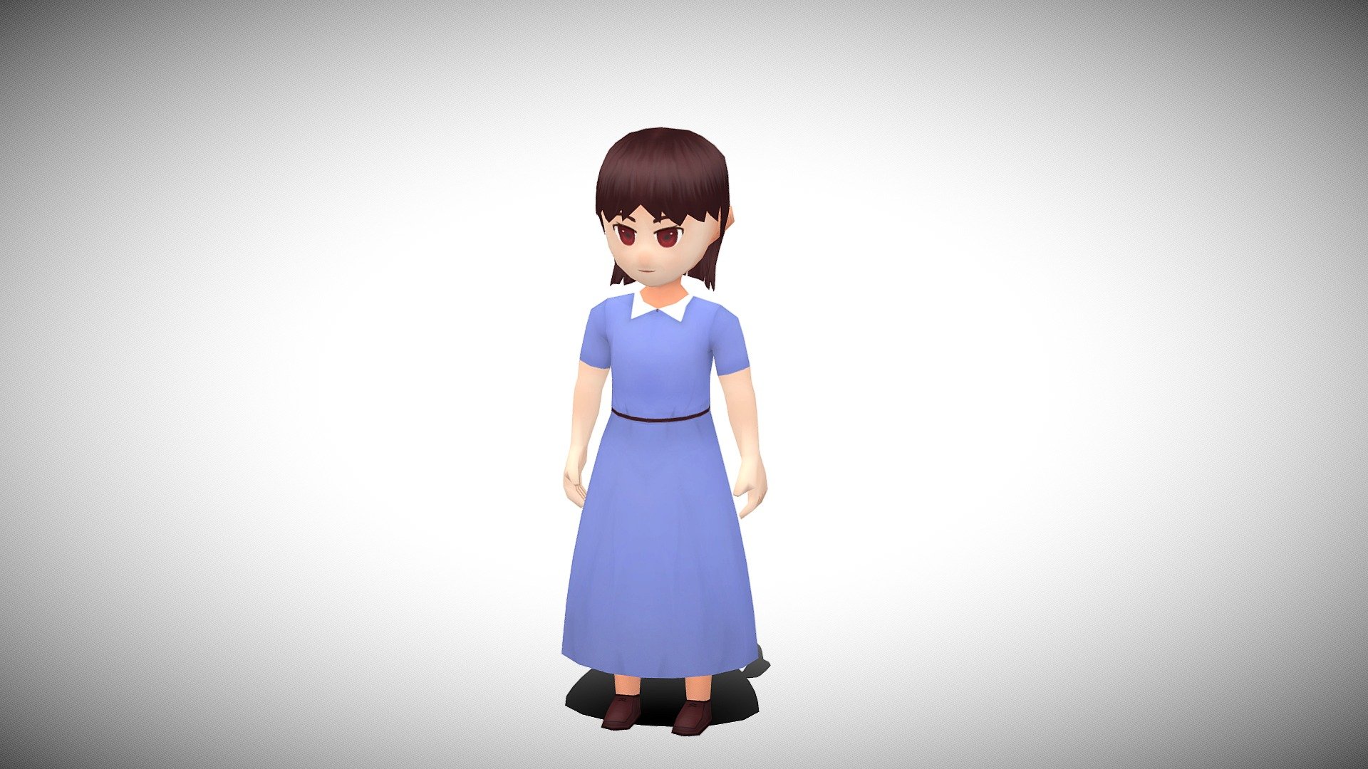 Highly optimized, rigged, and animated.

Polygon Count: 1004

Triangle Count: 1936



Color Variants:

• Peasant Girl Elsie Blue

• Peasant Girl Elsie Purple

• Peasant Girl Elsie Red

• Peasant Girl Elsie Yellow



Animations:

• Death

• Idle

• Idle2

• Run

• Talk

• Walk

• Waving



Removable Parts:

•Hairband

•Ribbon

(Object can be disabled in the hierarchy if needed for story/character upgrade)



Support

Your satisfaction is my top priority! 

If you need any support or have any suggestions, kindly send us an email, and we will get back to you immediately (usually within 24hr).

Please leave a review if you are satisfied with the product. It will help us create more for you :) - Stylized NPC - Peasant Girl Elsie - Buy Royalty Free 3D model by Winged Boots Studio (@wingedbootsstudio) 3d model