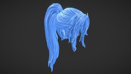 Hair 74 hair, sculpt, humanoid, printing, people, figure, basemesh, toys, figurine, print, statue, head, woman, printable, collectibles, hairstyle, character, bust, female, zbrush