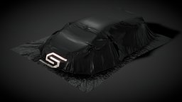 Car Cover SDC kit, gaming, high, element, garage, cover, detailed, performance, gadgets, texutre, sdc, drap, game, 3d, blender, low, poly, car, free, black