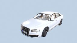 White Car Audi A8