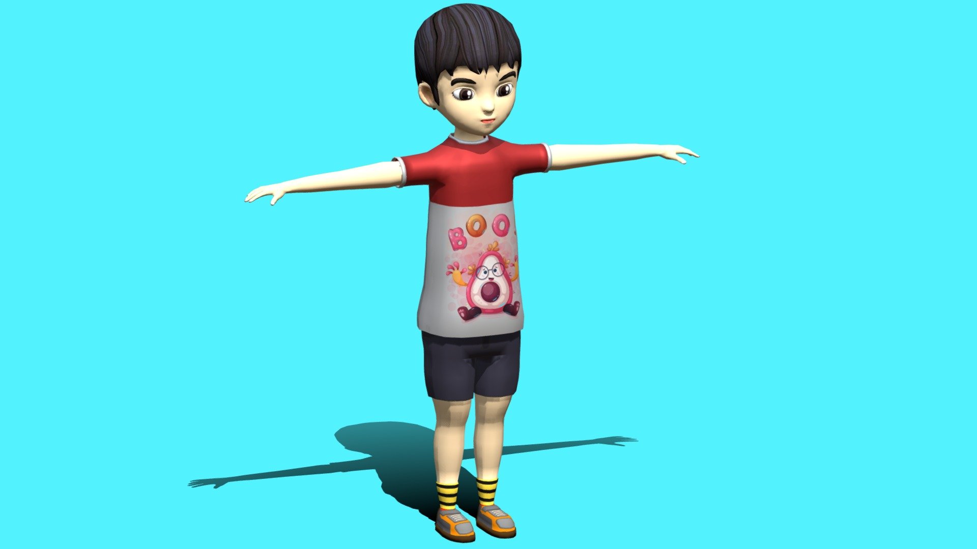 This Character is made for facial animation, it is low poly , and  can be used as game asset 3d model