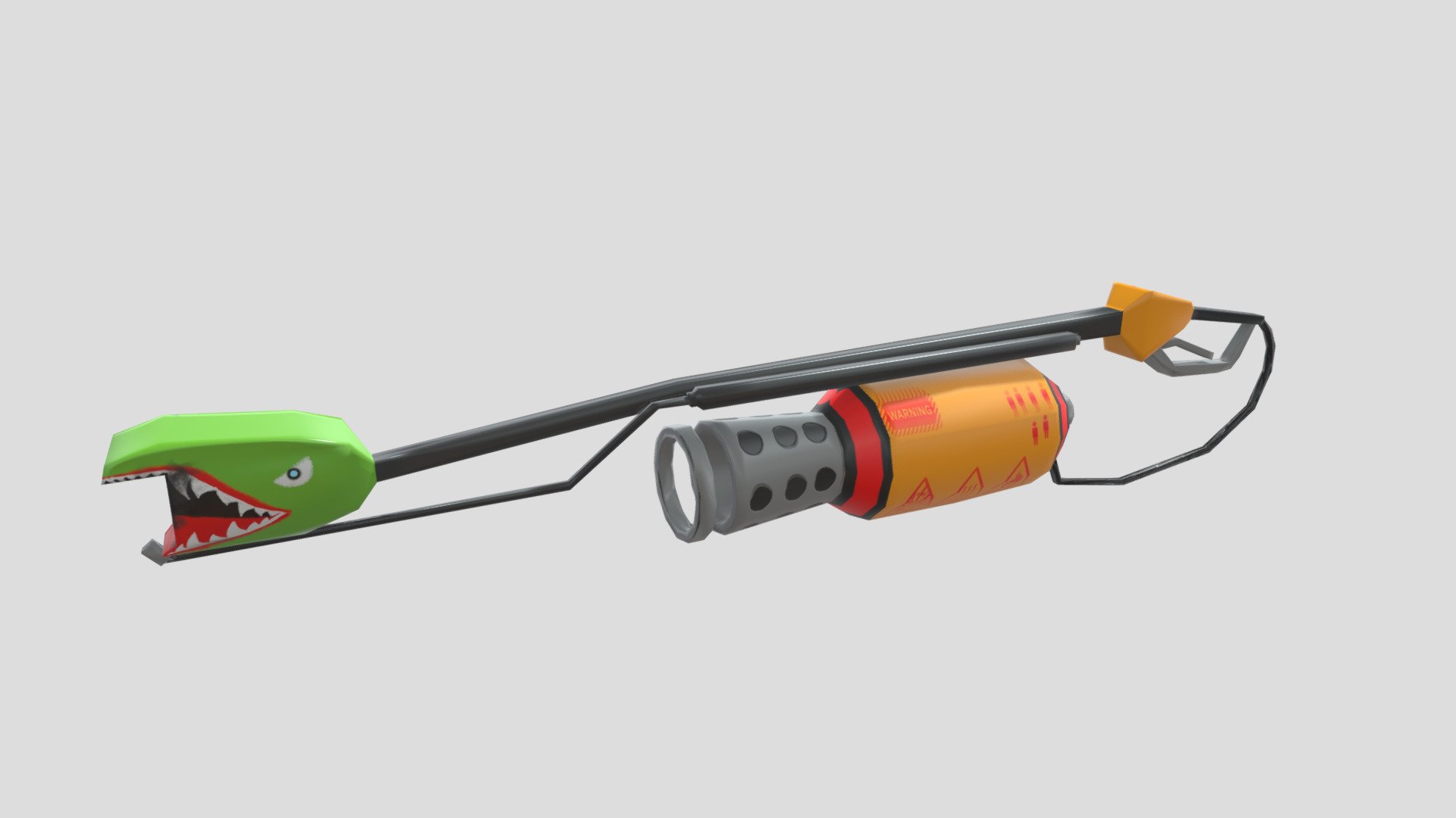 Cartoonish flamethrower for a mini collection of weapons in such style - Cartoon flamethrower - Download Free 3D model by Daraenor 3d model