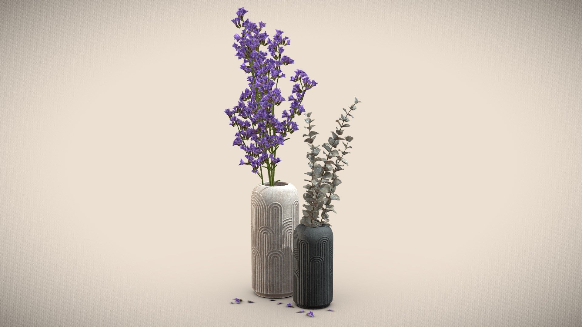 Vase Deco Plants
The pleasing shapes of this set of Vases decorated by dry tropical leaves will bring a nice aesthetic touch to your indoor renders.

Model is optimized for subdivision.

4k Textures




Vertices  88 237

Polygons  50 533

Triangles 100 903
 - Vase Deco Plants - Buy Royalty Free 3D model by AllQuad 3d model