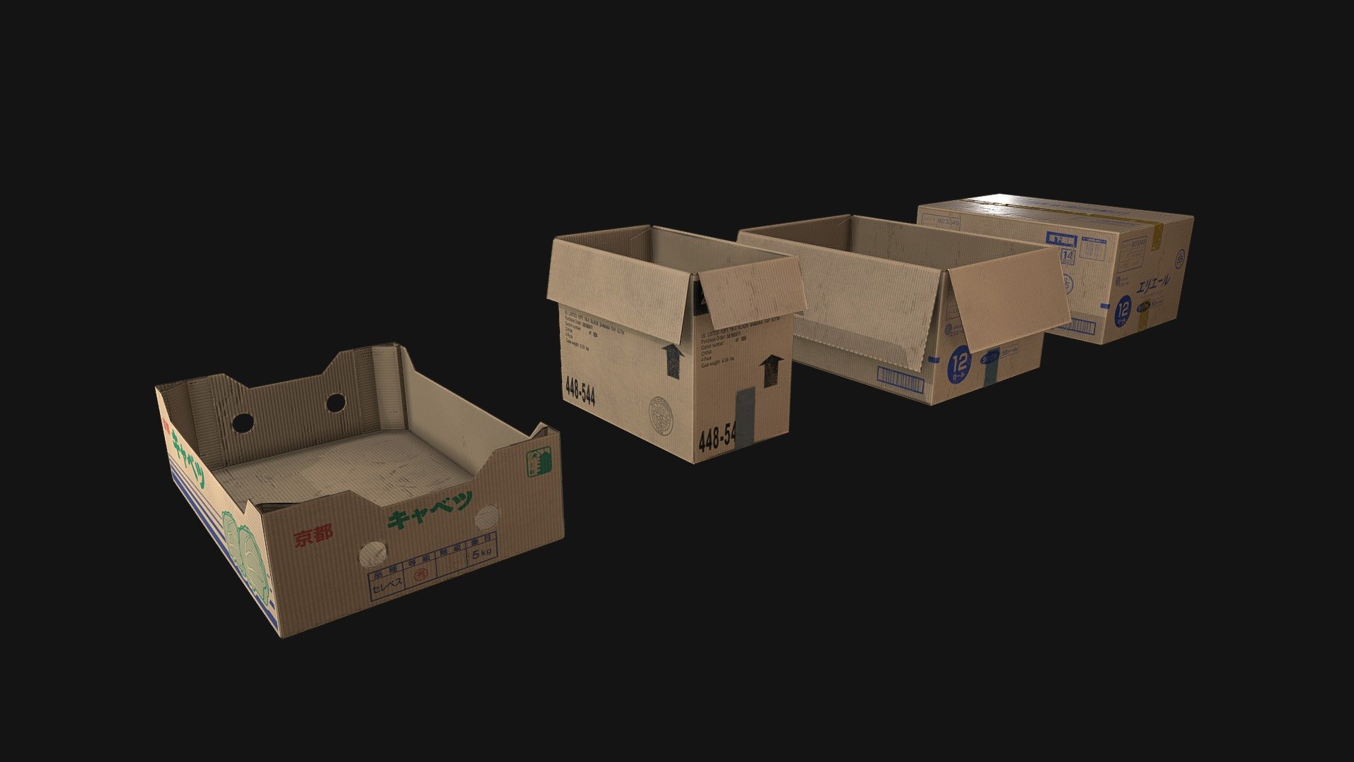 Cardboard Boxes

ELLSWAKE.COM - Cardboard Boxes - Buy Royalty Free 3D model by ELLS WAKE (@ELLSWAKE) 3d model