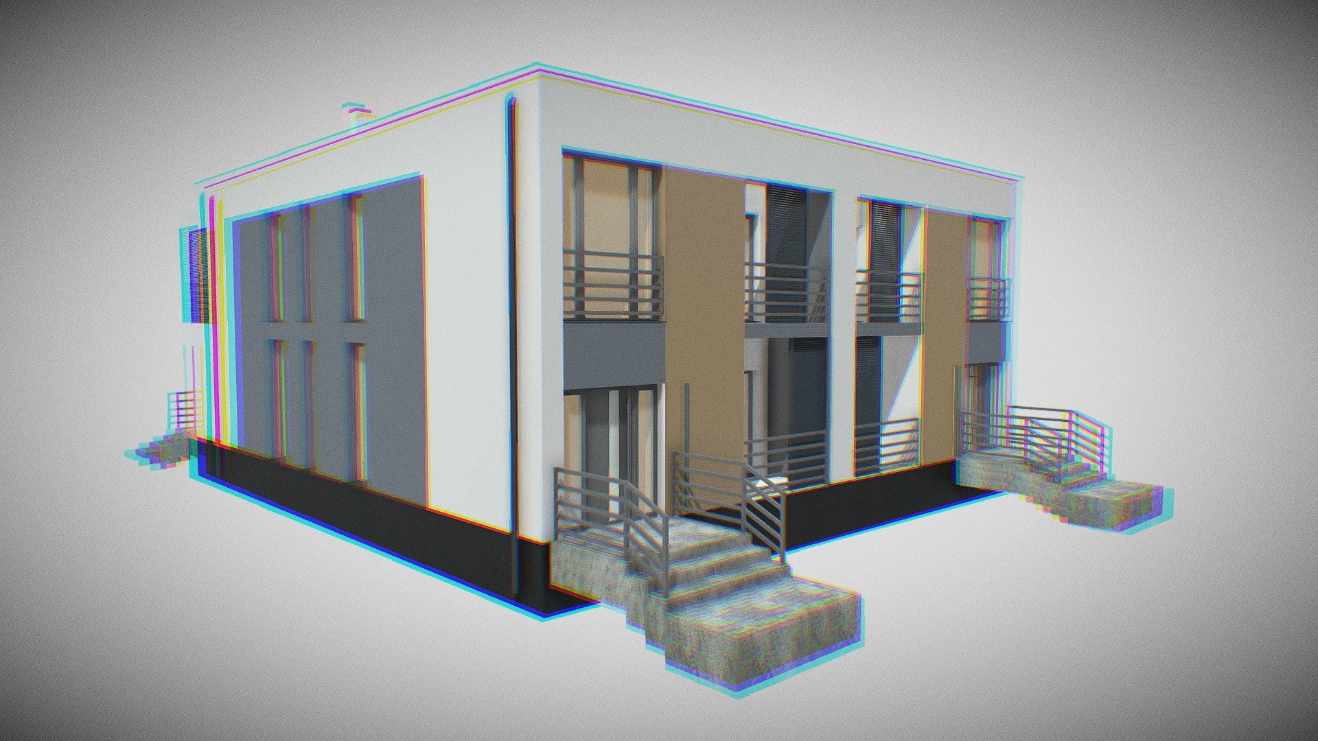 projektelewacji and model3dpl model Single family house If You need to use model in twinmotion or as a background model in Your design, that will be great. and if You like please follow me on Youtube https://www.youtube.com/c/archicadtutorials

Single-family building - a house model made for the facade design. A single-family house with an added garage and a very delicate arcade. Ceramic tile on the roof, wooden lamellas at the entrance

szozda jednorodzinny itoka - Modern Twin House By Kris Szozda - Download Free 3D model by model3dpl 3d model