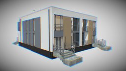 Modern Twin House By Kris Szozda modernhouse, architecture, house, projektelewacji, model3dpl, twinhouse