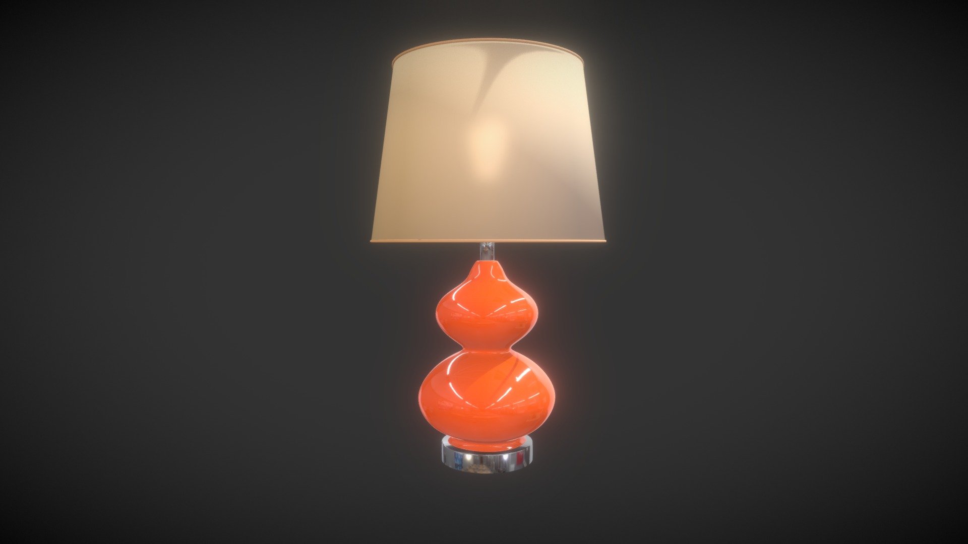 Typical modern table lamp. Blender 2.79a cycles 3d model