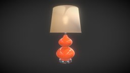 Table Lamp lamp, orange, table, decor, light
