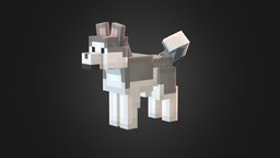 Husky dog, mob, fur, canine, furry, husky, mojang, pixel-art, minecraft-animation, blockbench, minecraft-models, pixelart3d, minecraft_model, minecraft, lowpoly, creature, animal, minecraftmob, minecraft-mob, huskydog, minecraftanimal, noai, minecraft-husky