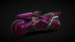 Cyberpunk motorcycle bicycle, motorbike, cyberpunk, motorcycle