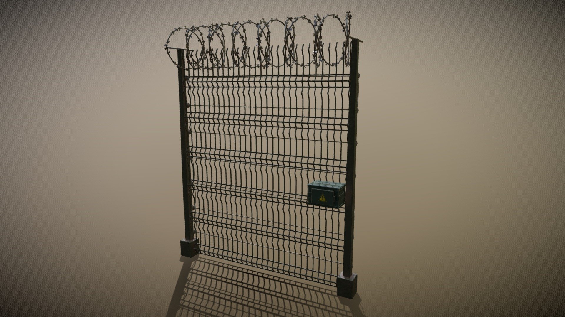 3D model of Barbed Wired Electrified Fence

Be careful, it will neutralize you before you take it out.

PBR texture set with well detalization and occlusion effect. Useful for games or renders 3d model