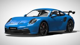 Porsche 911 GT3 (992) Animation porsche, 911, vehicles, carrera, games, cg, track, cars, 4s, german, sports, gt, fast, sportscar, s, turbo, germany, metal, coupe, rs, game-ready, metallic, gt3, 2020, sports-car, blender, vehicle, car, animation, sport, 2023, 2022, gt3rs, sports-cars