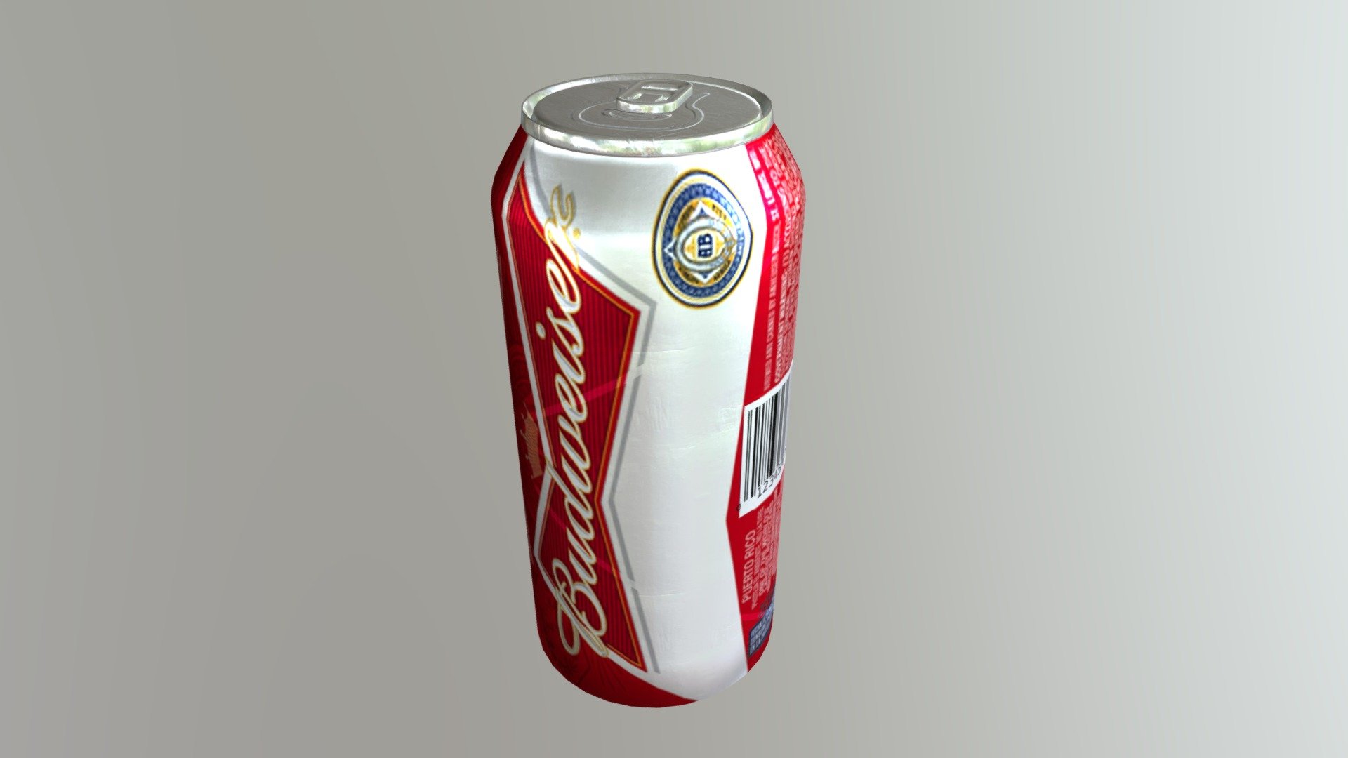 Budweiser Can - 3D model by moose1994 3d model