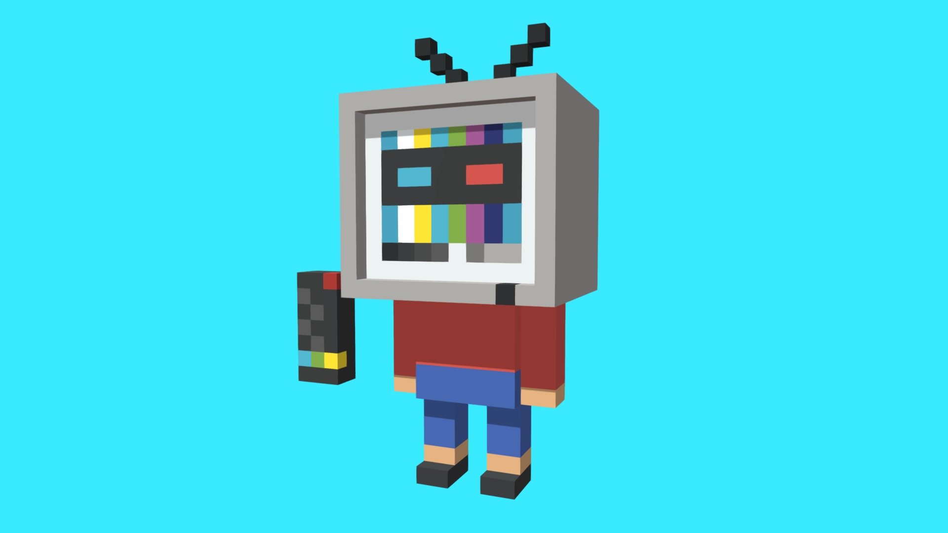Game Ready Asset



Character Mesh: OBJ Less than 2000 Triangles


Texture: PNG 256x1 Common Texture




Software used: MagicaVoxel


 - Voxel Boys - TV Head - Buy Royalty Free 3D model by COVE989 3d model