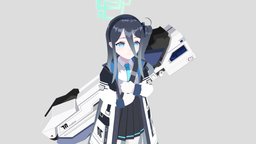 Onikata Kayoko 【Blue Archive】 - 3D model by zizer (@zizerXYZ) [6d83111]