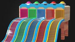 Colorful Ramp for Cars, Busses & Trucks ramp, color, racing