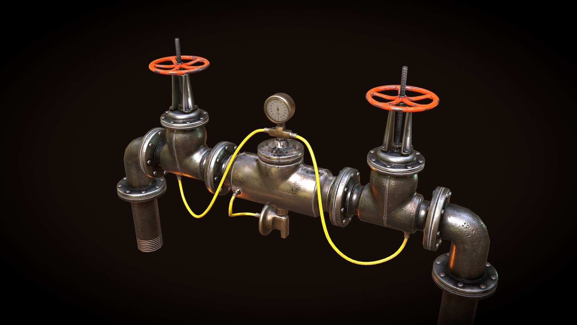 Universal constructor of  Oil pipes and pipeline. Low Poly Game Backflow  Oil Pipe.
2048x2048 texture size ( difuse, normal, specular ) map PSD file included Maya and Blender format : 3DsMax, Maya, OBJ, FBX - the package includes - bolts, screws, turns, valves, pins, pipes and other pipeline parts.

Please Visit: http://arunjosevfx.blogspot.com/ - Oil Pipes Joints and Valve - 3D model by Arun Jose Chellan (@arunjose) 3d model