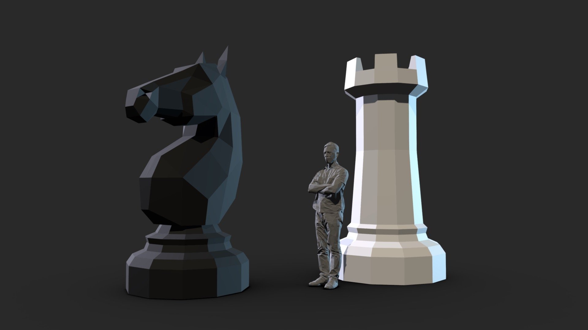 chess figures - 3D model by borisklimov 3d model