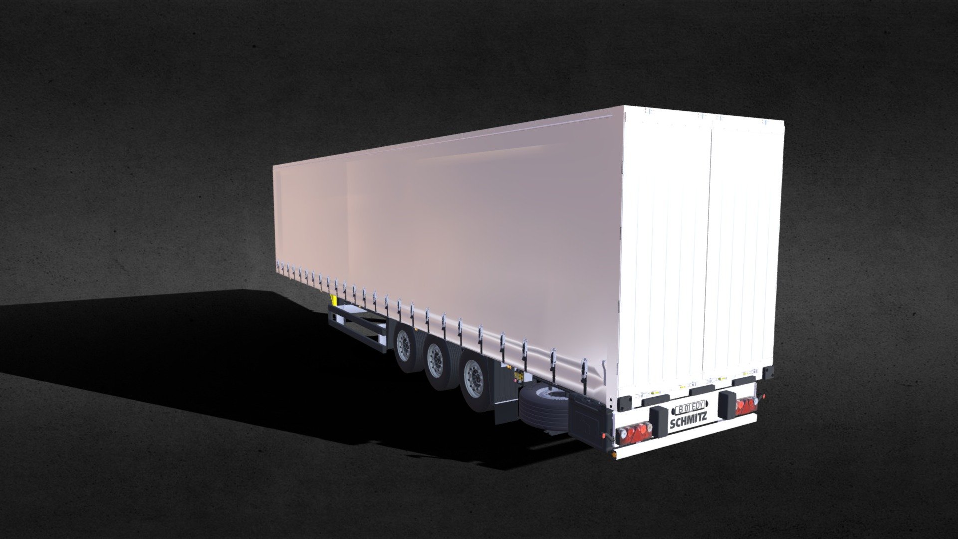 ☀️The trailer from the game Euro Truck Simulator is divided into the trailer itself and the wheels 3 pairs separately model found on the Internet ☀️

Support it with a coin) - Trailer ETS Curtainsider - 3D model by Staks (@staks.ru) 3d model