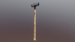 Sledge Hammer hammer, sledge, substancepainter, substance, low, poly