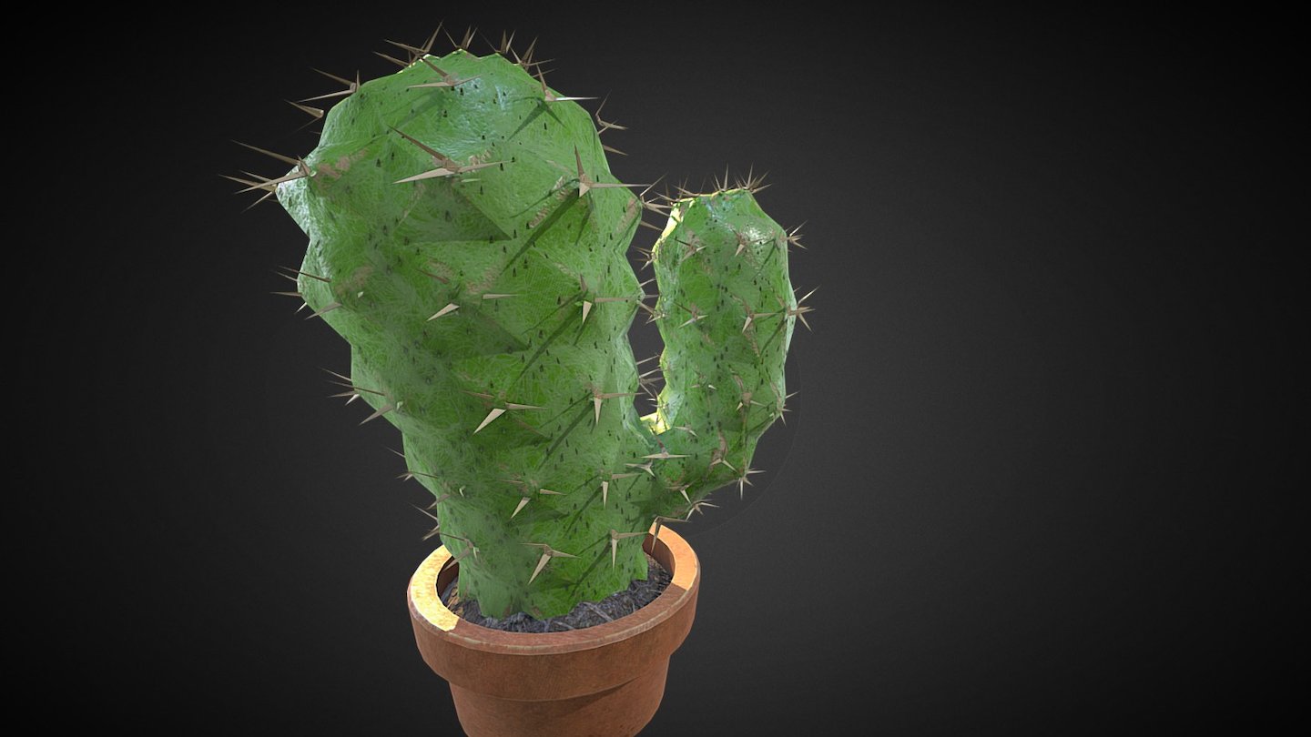 Cactus - 3D model by JosiahCarlson 3d model