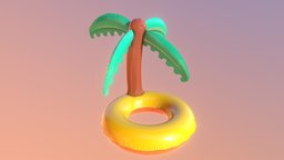 Inflatable Palm Tree toy, up, pool, inflatable, floaty, blow