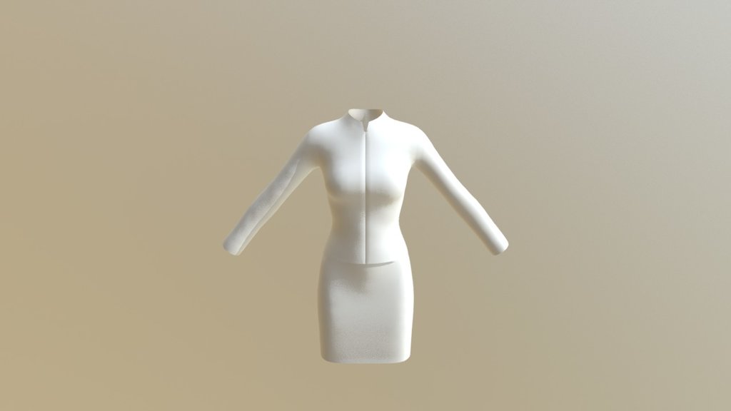 Jacket And Skirt - Download Free 3D model by femimoyan 3d model