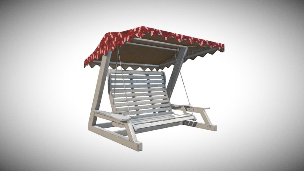 External Rocking Chair - Download Free 3D model by Francesco Coldesina (@topfrank2013) 3d model