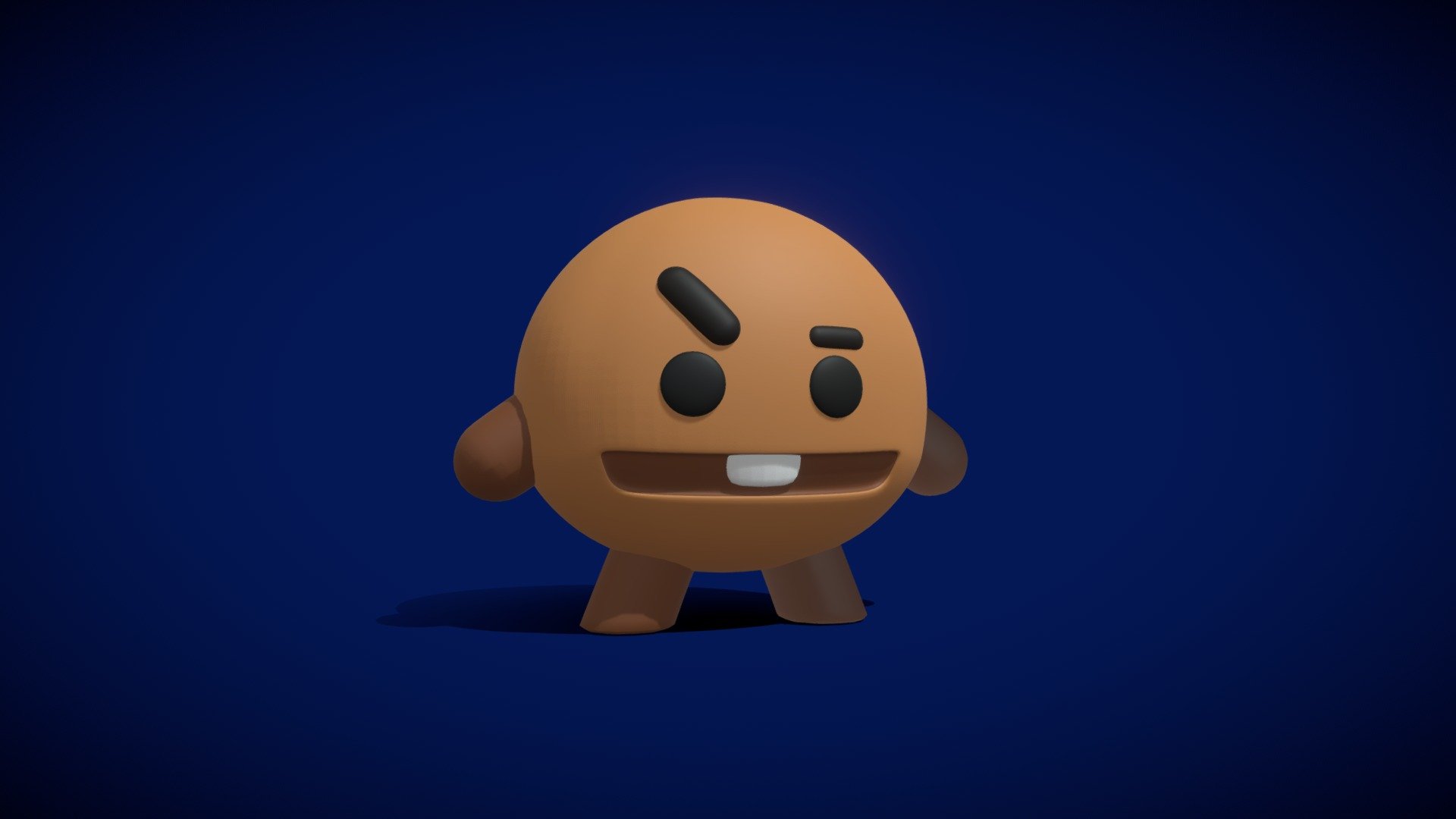 Shooky is one of the BT21 characters that reflect the members of BTS - shooky bt21 - Buy Royalty Free 3D model by wasapomarzanar 3d model
