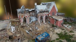 Bombed Chernihiv historic library (Ukraine) ukraine, realitycapture, photogrammetry, scan, war