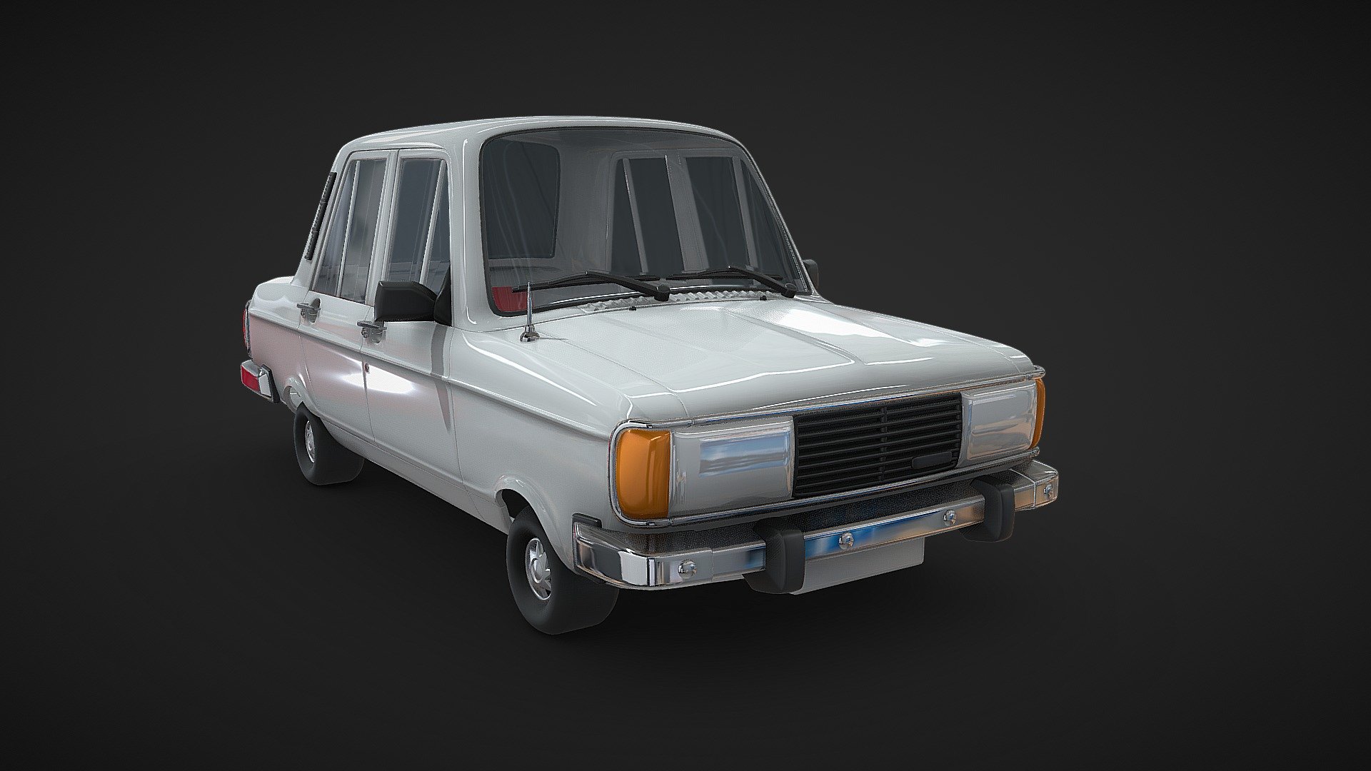 Cartooni model of Peykan, an Iran made car I modeled long years ago as a practice for stylized modeling using maya subdive surface modeling 3d model