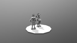 Low poly cartoon character games, assets, obj, character, cartoon, lowpoly, anime