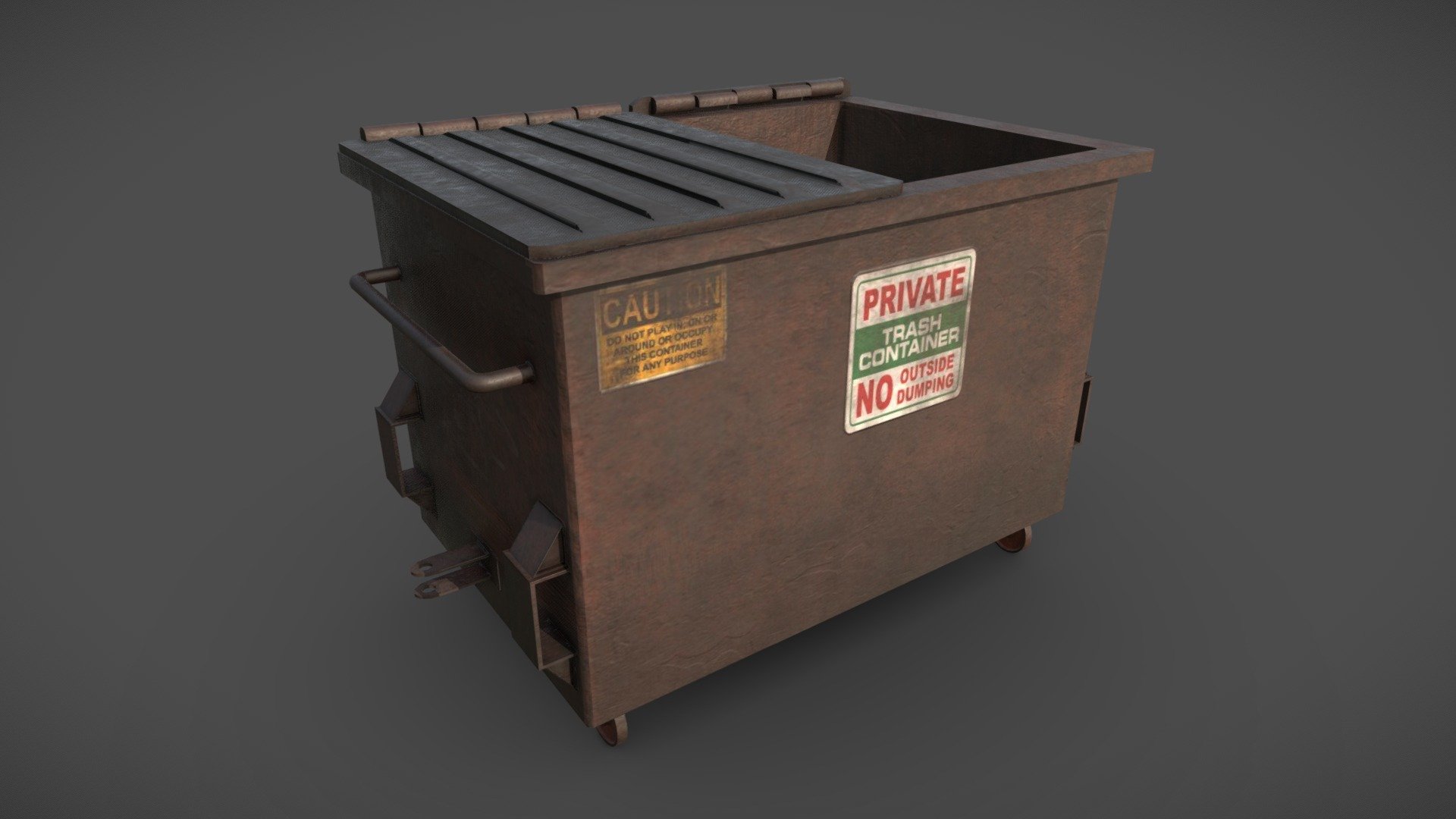 Spent the day working on some nice garbage 3d model