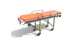 Ambulance Stretcher Trolley wheel, trolley, bed, bedroom, ambulance, clinic, patient, transport, equipment, help, service, emergency, hospital, science, medicine, medic, stretch, hospitality, sick, equipement, stretcher, mobile, medical, healtcare
